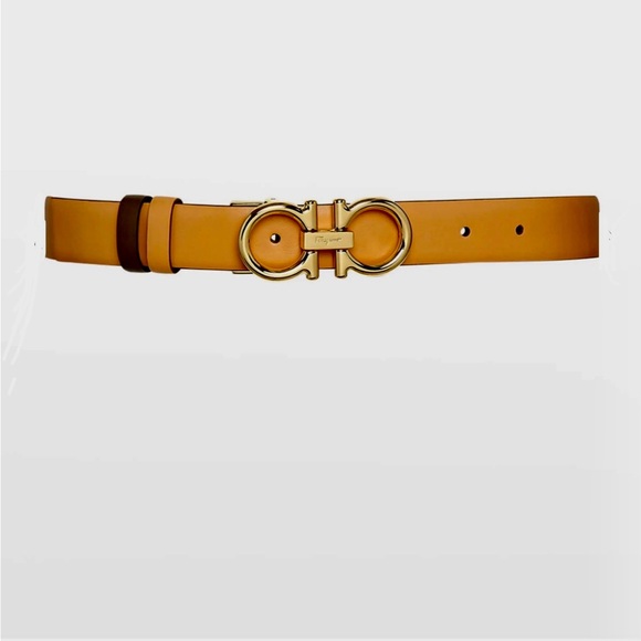 💯💕AUTHENTIC FERRAGAMO GANCINI REVERSIBLE BELT 💕$450 - Picture 3 of 16